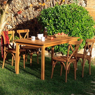 Mesa Jard�n Colonial Teca